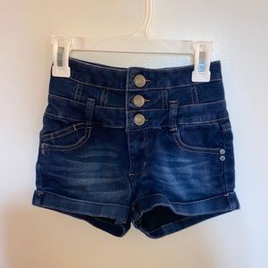 HIGH WAISTED DENIM SHORTS